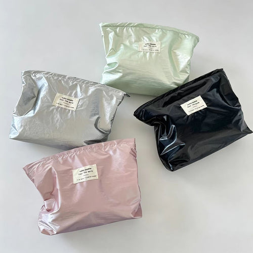 Glossy Polyester Cosmetic Pouch